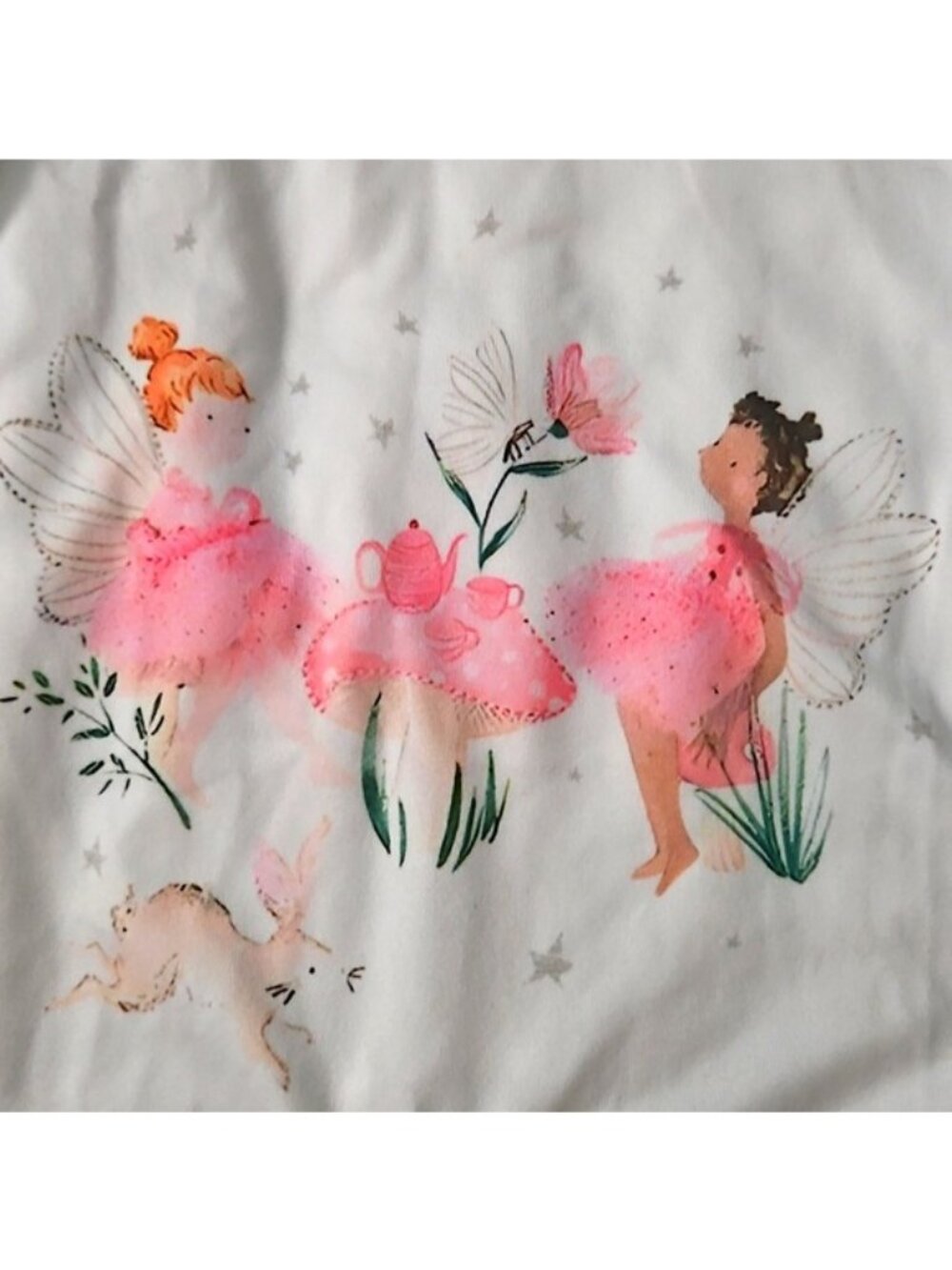 Baby Girl Footed Onesie 3 Piece Lot 1-3 Months New Fairy Pink Floral One Piece - Picture 6 of 7